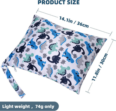 2-Pack Swimming Waterproof Wet Dry Bag - Beach Travel Organizer for Baby Cloth Diapers, Swimwear & Gym Clothes