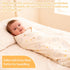 BESVIP 100% 33.5"x33.5", Cotton Knitted Baby Swaddle Blanket, Newborn Swaddle Wrap, Receiving Blankets, Burping Cloth