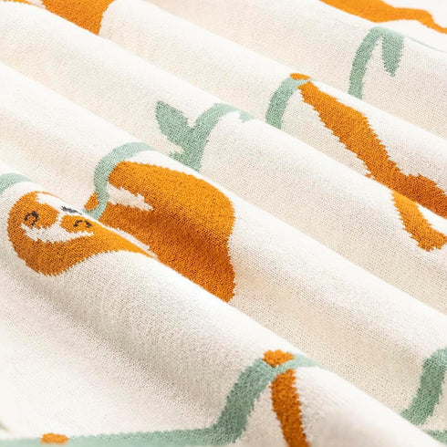 Moyra Collective Cozy Baby Blanket Knitted Cotton | Soft, & Breathable Newborn & Infant Blanket | Cute Animal Prints|
