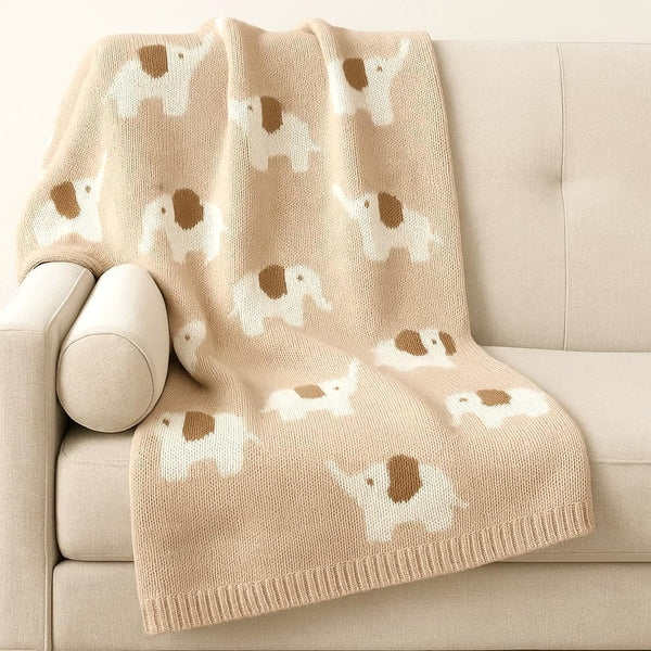 Cotton Baby Blanket Knit Soft Cozy Swaddle Receiving Blankets Toddler Infant Blanket