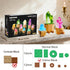 9 Pack Set 1170PCS CUBIMANA Easter Party Favor Mineral Mini Building with LED Light, Crystals Flower Bonsai Block Toy