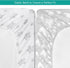 Waterproof Changing Pad Cover 2 Pack, 100% Cotton Change Table Cover Sheets, Ultra Soft, Unisex White Grey Star Print