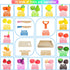 Sets 3+ Wooden Play Food for Kids Kitchen - Cutting Fruits and Veggies Toddler Toys Pretend Food Play Kitchen