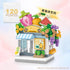 MEIEST 4 Set,Simulation PCS Mini City Shop Street View Building Blocks Architecture Collection Particle Construction