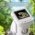 WSDMIC 1200X 2.0" 6-12 Handheld Portable Microscope for Kids Digital Scope Screen Rechargeable STEM Toy Slide Kit