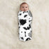 Christmas Halloween Bat Goth Pumpkin Skull Newborn Baby Swaddle Blanket, Soft Large Muslin Wrap Receiving Gifts
