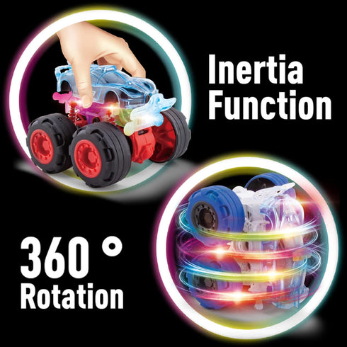 TQBYNJ 3 4 5 Monster Truck Toy - Toy Truck with Flashing LED -Toys for Year Old BoysLight-Up Cars for Toddlers