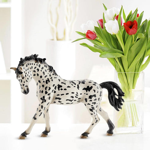 5inch Horse Toys - Denmark Knabstrupper Mare Toy for Girls and Boys, Educational Farm Life Horse Club Toy