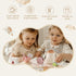 Ikubigu Set Set 15PCS Set Set Tea Party for Kids - Wooden Tea for Little Girls Silicone Toddler Tea Kitchen Accessories
