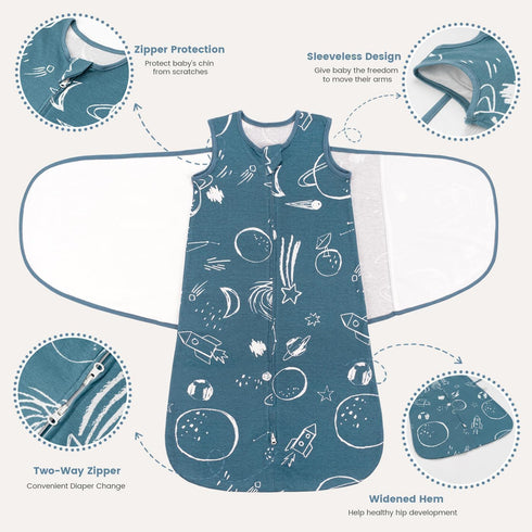 1.0 100% 0-6 ZIGJOY Sleep Sack Swaddle Tog Baby Wearable Blanket Cotton Baby Swaddle Blanket for Newborns Months