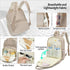 Bevkois Backpack, Diaper Bag Lightweight Baby Diaper Bag for Moms with Insulated Pocket, Stroller Straps & Wet Dry