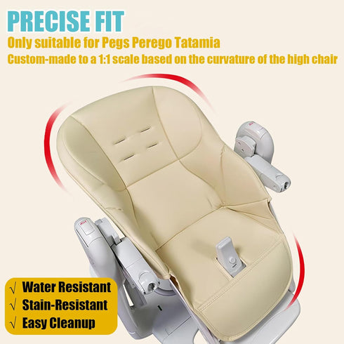 Generic High Chair Cover Replacement Suitable for Peg Perego Tatamia, High Chair Seat Soft Cushion, Comfortable Cushion