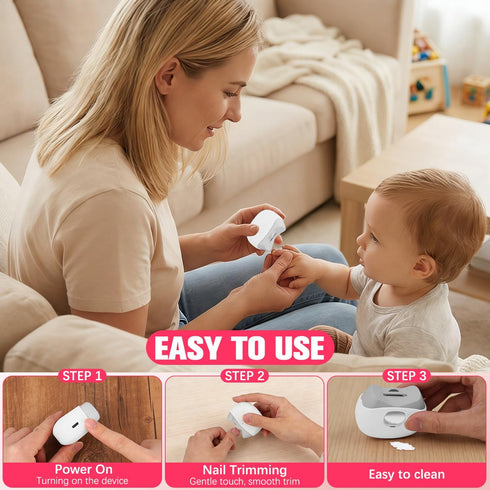 Generic Electric Nail Clipper,Automatic Electric Nail Clipper with LED Light,Universal Electric Nail Clipperwith Nail