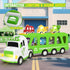 7-in-1 2 3 4 5 17" 6 2-5 Toddler Truck Toys for Year Old Boys - Longer Transport Eco Truck with Cute Pull Back Cars