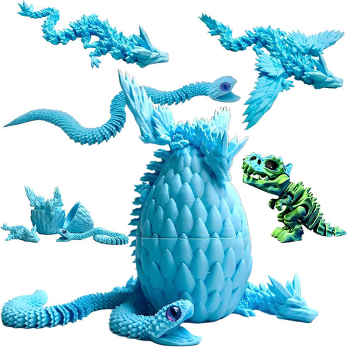 TJYZGXQ 5pcs,12" 3D Printed Dinosaur Eggs,Dragon Egg,Crystal Dragon Toys,Snake Eggs, T RexAnimals,Fidget Toy,Desk