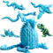 TJYZGXQ 5pcs,12" 3D Printed Dinosaur Eggs,Dragon Egg,Crystal Dragon Toys,Snake Eggs, T RexAnimals,Fidget Toy,Desk