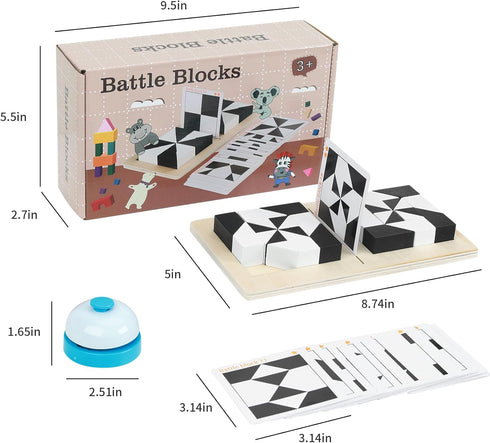 Brain Teaser Puzzle with 80 Challenges, Logic Toys for Kids, Wooden Blocks Puzzle, Birthday Gifts for Boys Girls