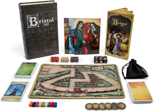 Bristol 1350 Deluxe Board Game of Strategy, Deceit, and Luck for 1-9 Players