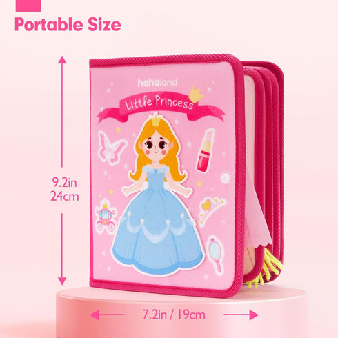 3-5 3 3-5 3-4 hahaland Toys Ages Girls - Busy Board Princess Toy Year Old Girls - Toddlers Quiet Busy Book for Toddlers