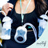 (2 19 mm) Motif Medical Duo Breast Pump Flange - Comfortable Flanges for Better Milk Flow & Pumping Ease - Ideal Breast