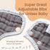 6 Pack MUKIN Soft Cotton Muslin Baby Bibs | Adjustable Snap Closure for Newborns| Absorbent for Drooling, Teething