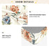 CZXW 52" 28" Floral Botanical Pattern Crib Sheets Fitted x Natural Cotton Soft & Breathable for Baby Crib Mattress