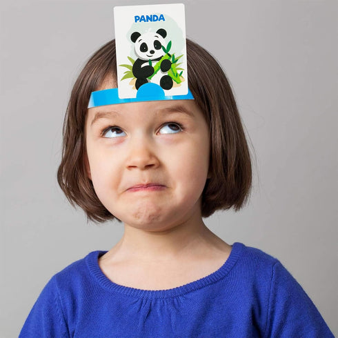 Sumind Headband Game - Animal Style Fun Guessing Game Set with Headbands, Picture Cards & Scoring Coins