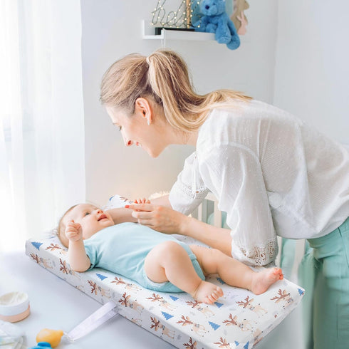 FHMJYH 2 Pack Changing Table Pad Cover Elastic Changing Pad Cover Premium Baby Changing Pad Cover for Boys Girls Soft