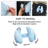 Adjustable Baby Head Neck Support, Portable Toddler Travel Pillow for Car Seat Stroller, Blue Banana Travel Headrest