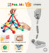 64PCS Paaxido Magnetic Building Blocks - Montessori Sensory Toys with Stronger Magnets, STEM Learning Toys for Kids