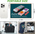 Poker Chip Travel Set - 100PCS 5 Color Professional Poker Chips in Cardboard Gift Box for Casino Card Games