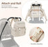 COOLREX Backpack Diaper Bag with Changing Pad, Pacifier Case & Stroller Straps, Insulated Pockets Water Resistant