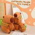 Capybara Stuffed Animals Plushies, Adorable Plush Toy with Removable Turtle Backpack, Unique Gifts for Kids