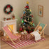 LUOZZY 12pcs Dollhouse Miniature Furniture Accessories Mini Wooden Folding Beach Sunbath Chair Longue Deck Chair