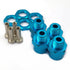 4Pcs 12mm to 17mm Wheel Hex Hub Adapter Conversion Extension for 1/10 RC Car Upgrade 1/8 Tires/Off-Road/Short Card/Big Foot tire(Blue) by FainWan