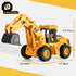YySiRui 11" 1: 18 Ages3+ Excavator Toy, Scale, Rolling Wheels Inertia-Powered, HeavyDuty Plastic, with Lights