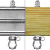 BeneLabel Heavy Duty Swing Hangers, Set of 6 Stainless Steel 304 Hardware for Hanging Hammocks, 1500LB Capacity