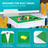 Lekebaby Classic Baseplates Building Plates, 100% Compatible with Major Brands, Pack of 6 Baseplates 10" x 10"