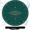 CONTINUE 47 x 47 Inch Anti-Slip Rubber Poker Table Mat for 8 Players with Carrying Bag for Texas Hold'em, Blackjack,