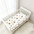 Jynexis 52x28 Donut Ice Cream Beige Pattern Baby Crib Sheets, Cotton Fitted Crib Sheet, Soft Breathable, Fits Standard