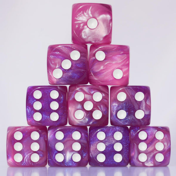 Generic 10 PC D6 dice 16mm Acrylic Dice Set for RPG MTG DND