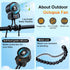 2-Pack 12 AMTIFO Stroller Fan for Baby: USB Rechargeable, Quiet, Adjustable & Portable - Ideal for Stroller, Crib, Car