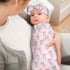 zhedongsj Set Pink Bow Baby Stuff Swaddle Blanket for Girls, Soft Newborn Swaddling Sack Shower Gift with Hat and Bow