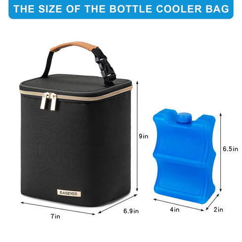 Insulated Breastmilk Cooler Bag for Pump Parts - Waterproof Design