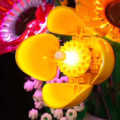 LED Light Kit for Lego Wildflower Bouquet 10313, Decoration Lights for Artificial Flowers, No Lego Models