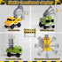 Fajiabao Race Tracks Cars Replacement, Kids Construction Toys Cars with LED Light, Compatible with Most Race Tracks