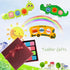 RVRHLMI 7Pc Easter Gifts for Kids Fidget Popper Toys for Kids Sensory Strips Sensory Push and Popping Bubbles