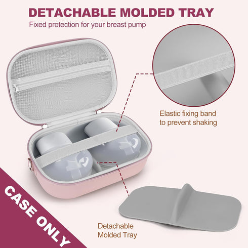 Momcozy 2) Wearable Breast Pump Bag Carrying Case for & Willow, Use with Hands Free Wearable Breast Pumps for eufy