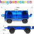 Bmag 2PCS Magnetic Car Set, Construction Vehicle Building Tiles, STEM Educational Magnet Toys for Boys and Girls