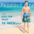 Bencailor 6 Pcs Doll Clothes Boy Doll Beach Shorts Tropical Print Swimsuit Accessories for Boy Dolls
